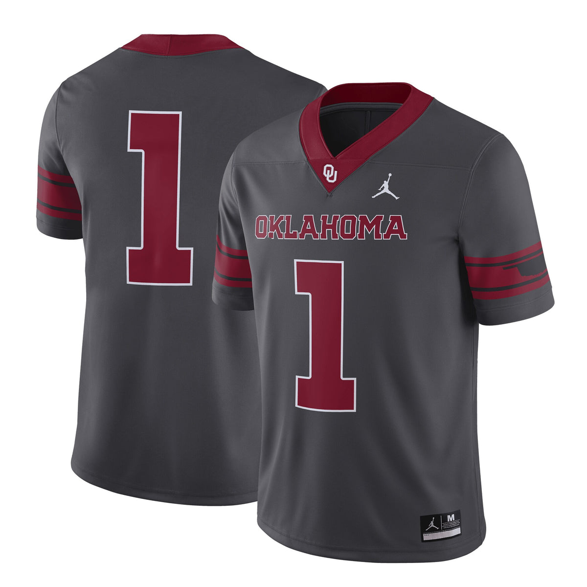 Jordan Brand Oklahoma Sooners anthracite Alternate jersey