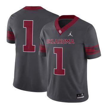 Jordan Brand Oklahoma Sooners anthracite Alternate jersey