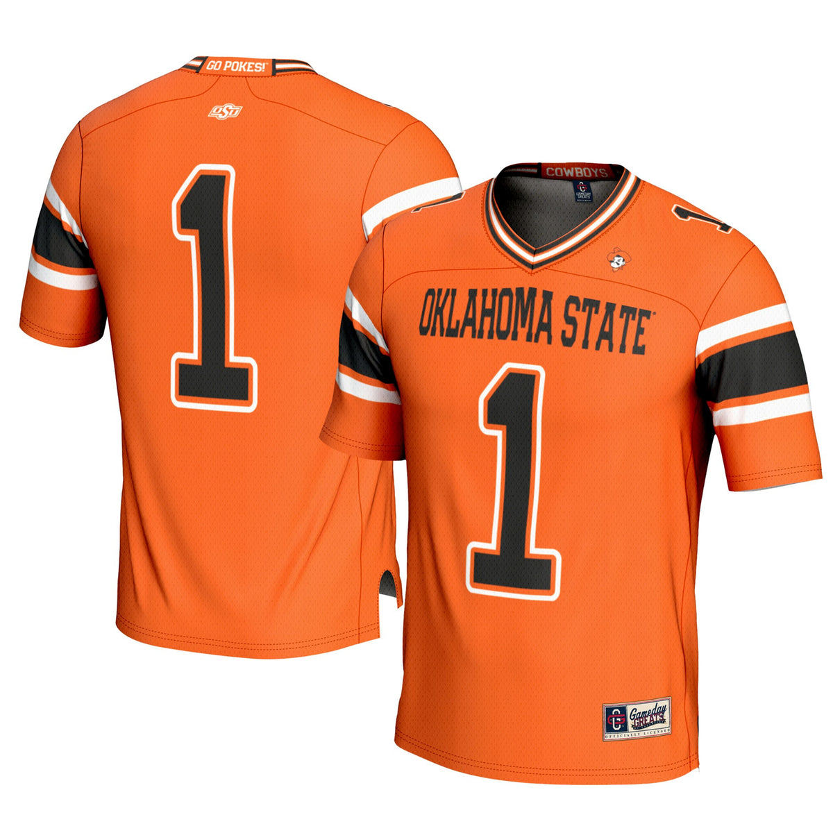 Oklahoma State Cowboys orange jersey