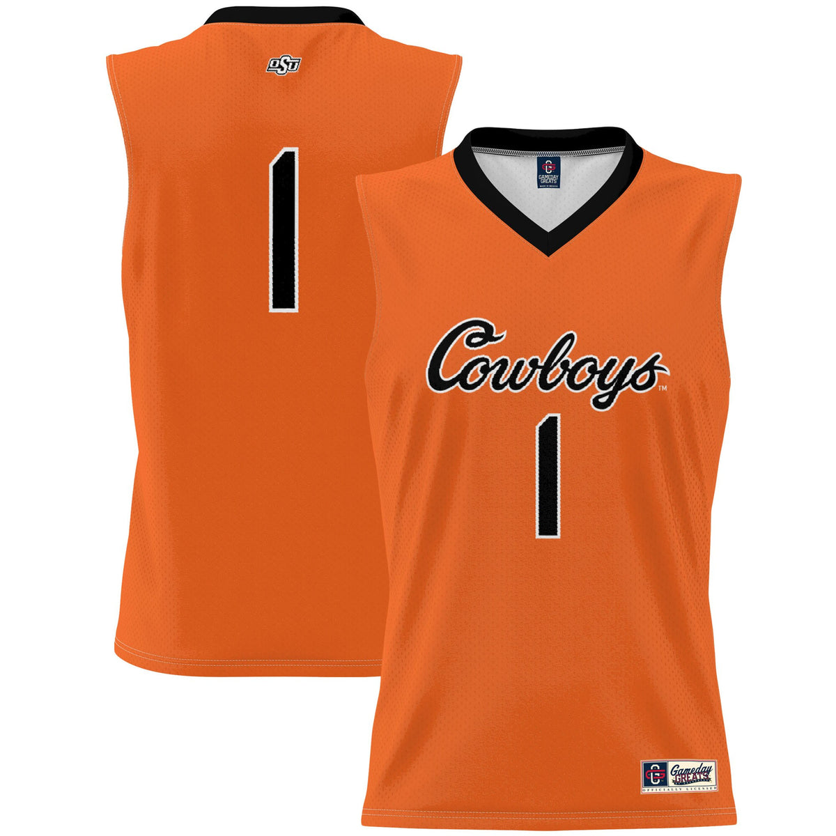 Oklahoma State Cowboys orange jersey