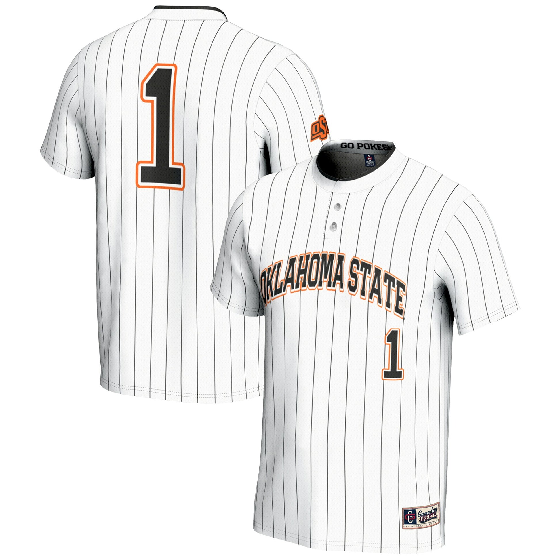 Softball Oklahoma State Cowboys white jersey