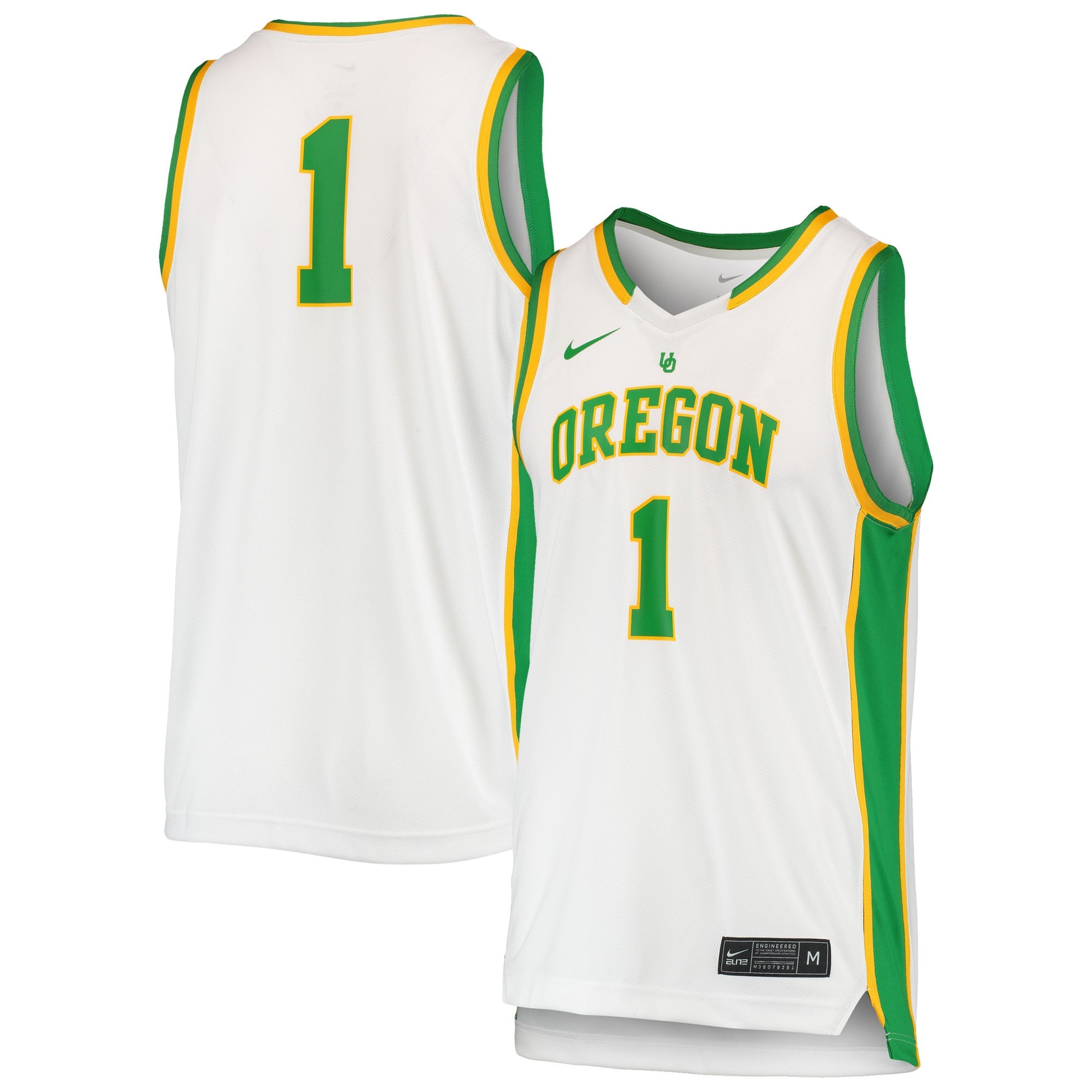 Oregon Ducks white Throwback jersey