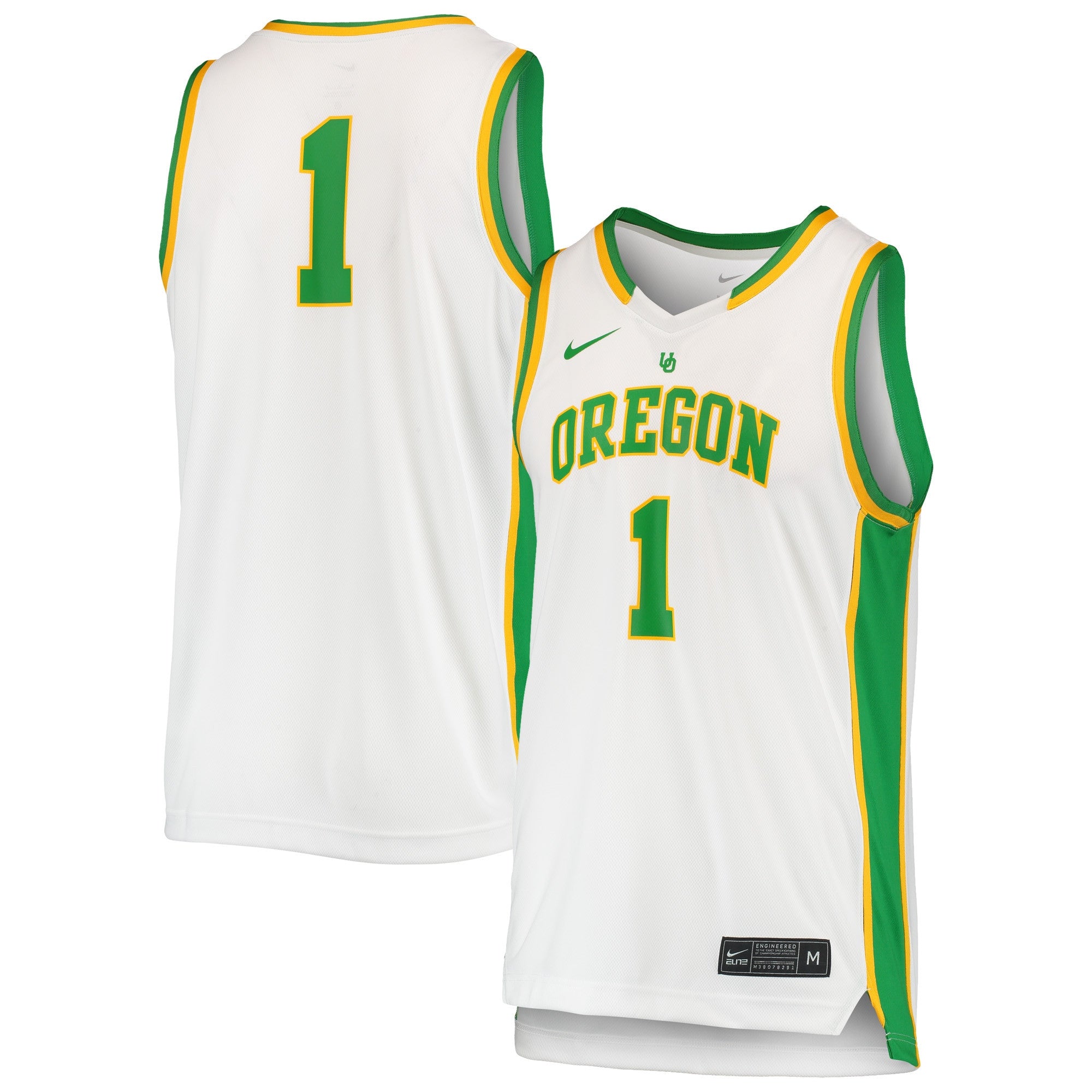 Oregon Ducks white Throwback jersey