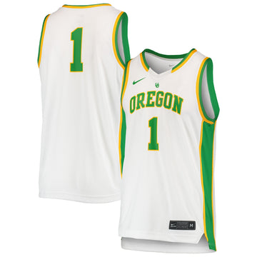 Oregon Ducks white Throwback jersey
