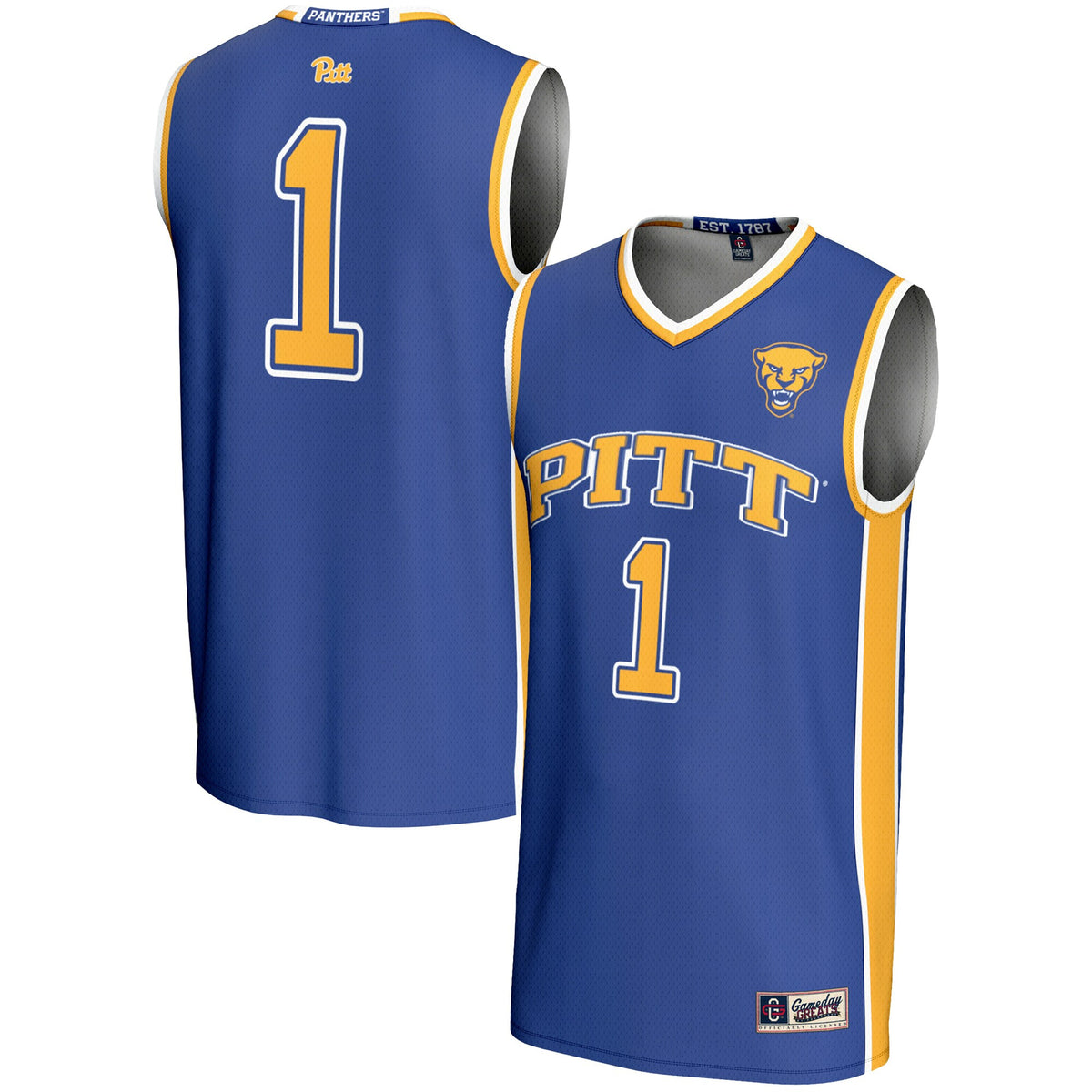 Pitt Panthers royal jersey