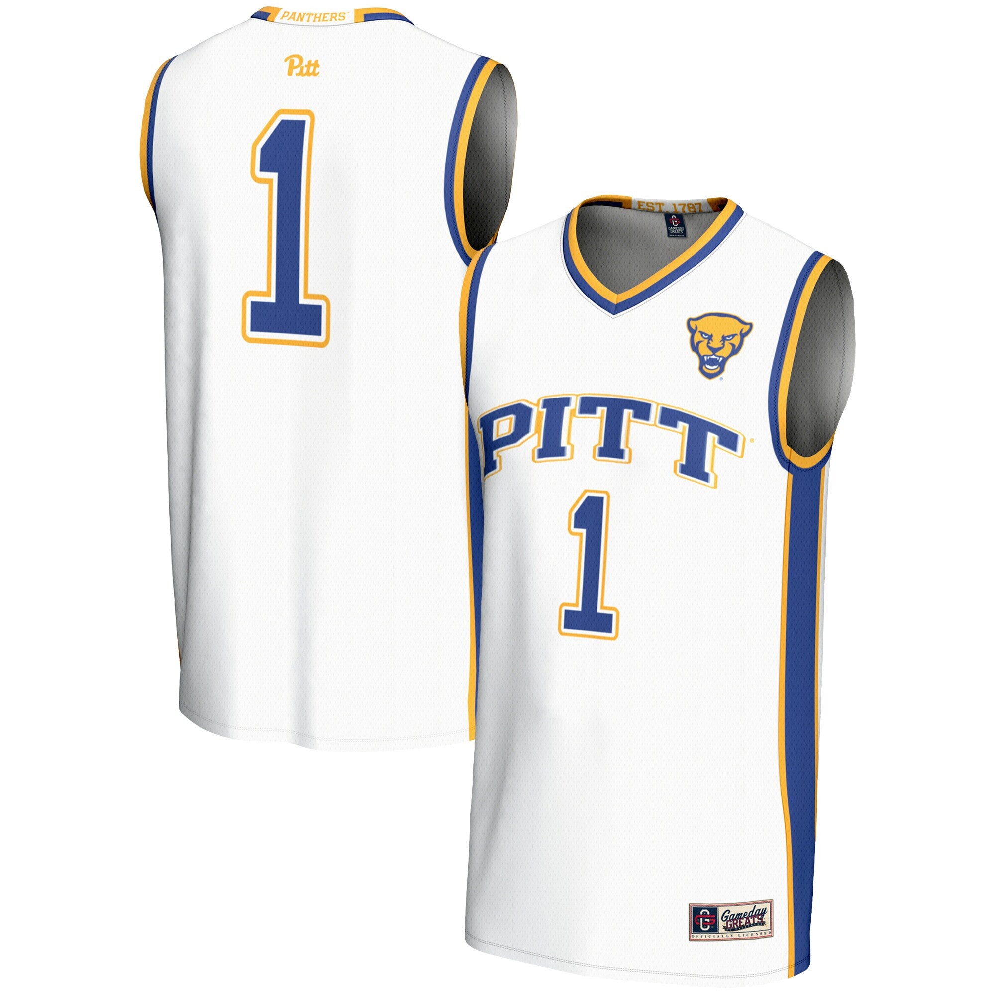 Pitt Panthers white jersey