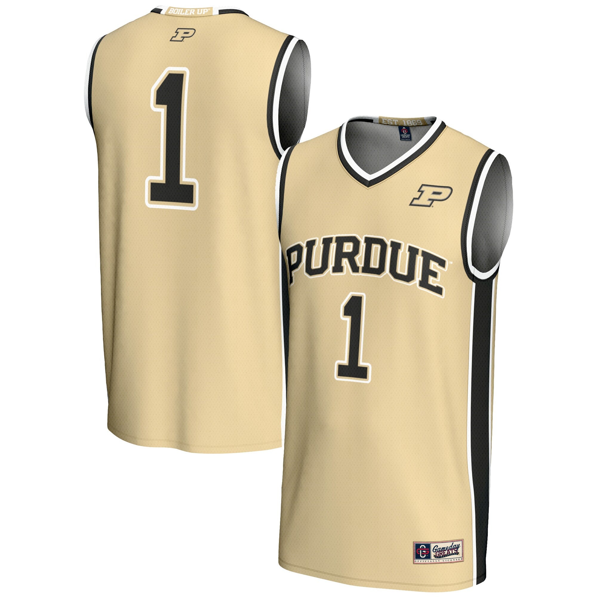 Purdue Boilermakers gold jersey