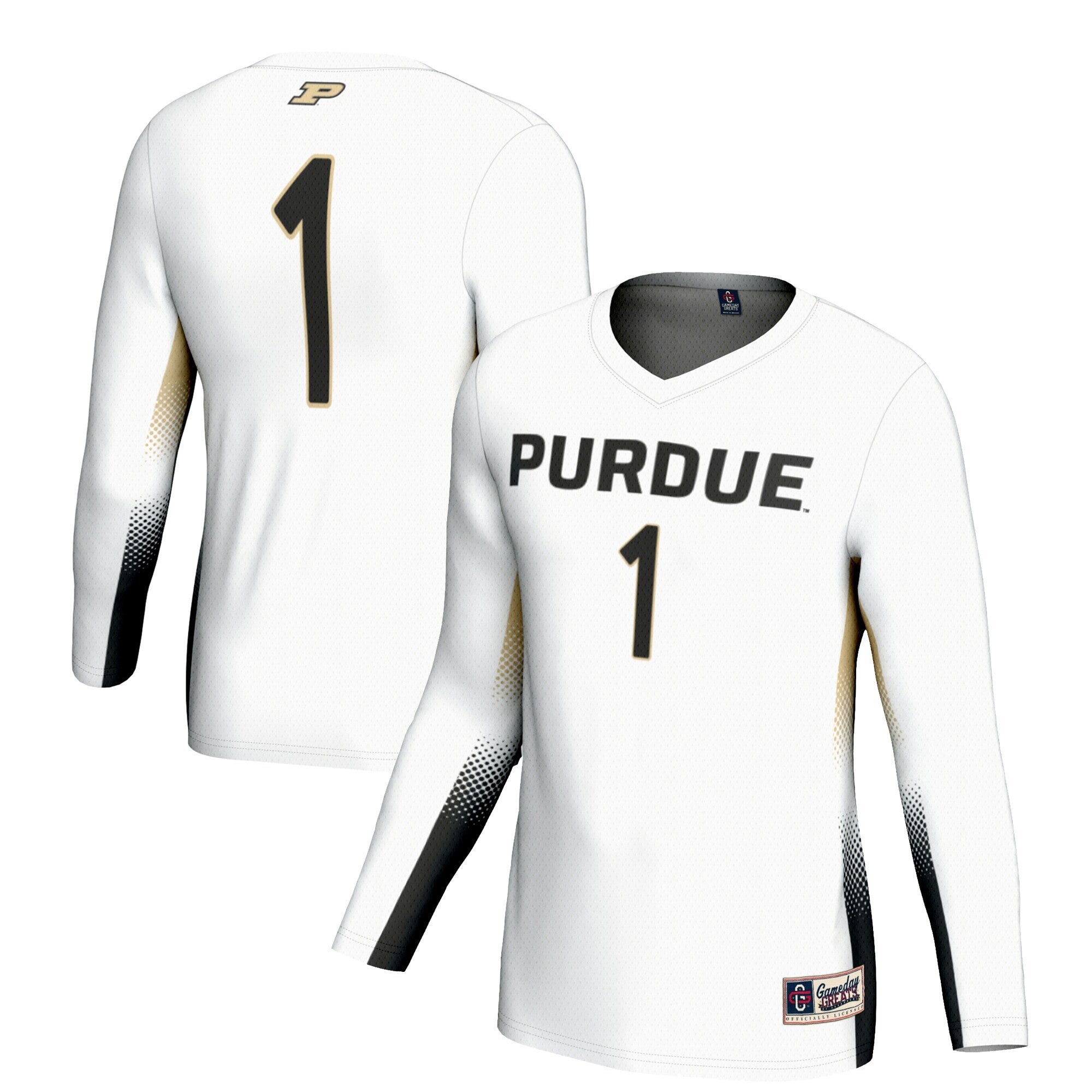 Volleyball Purdue Boilermakers white jersey