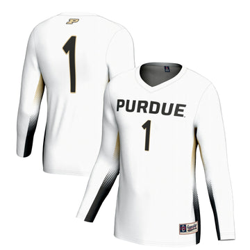 Volleyball Purdue Boilermakers white jersey