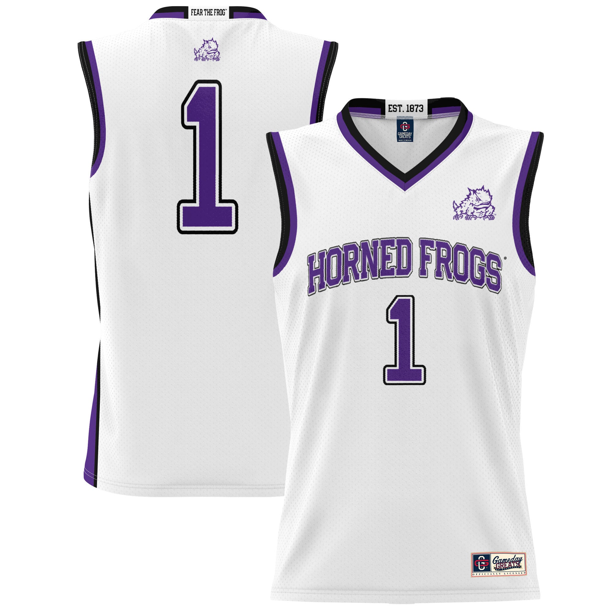 TCU Horned Frogs white jersey
