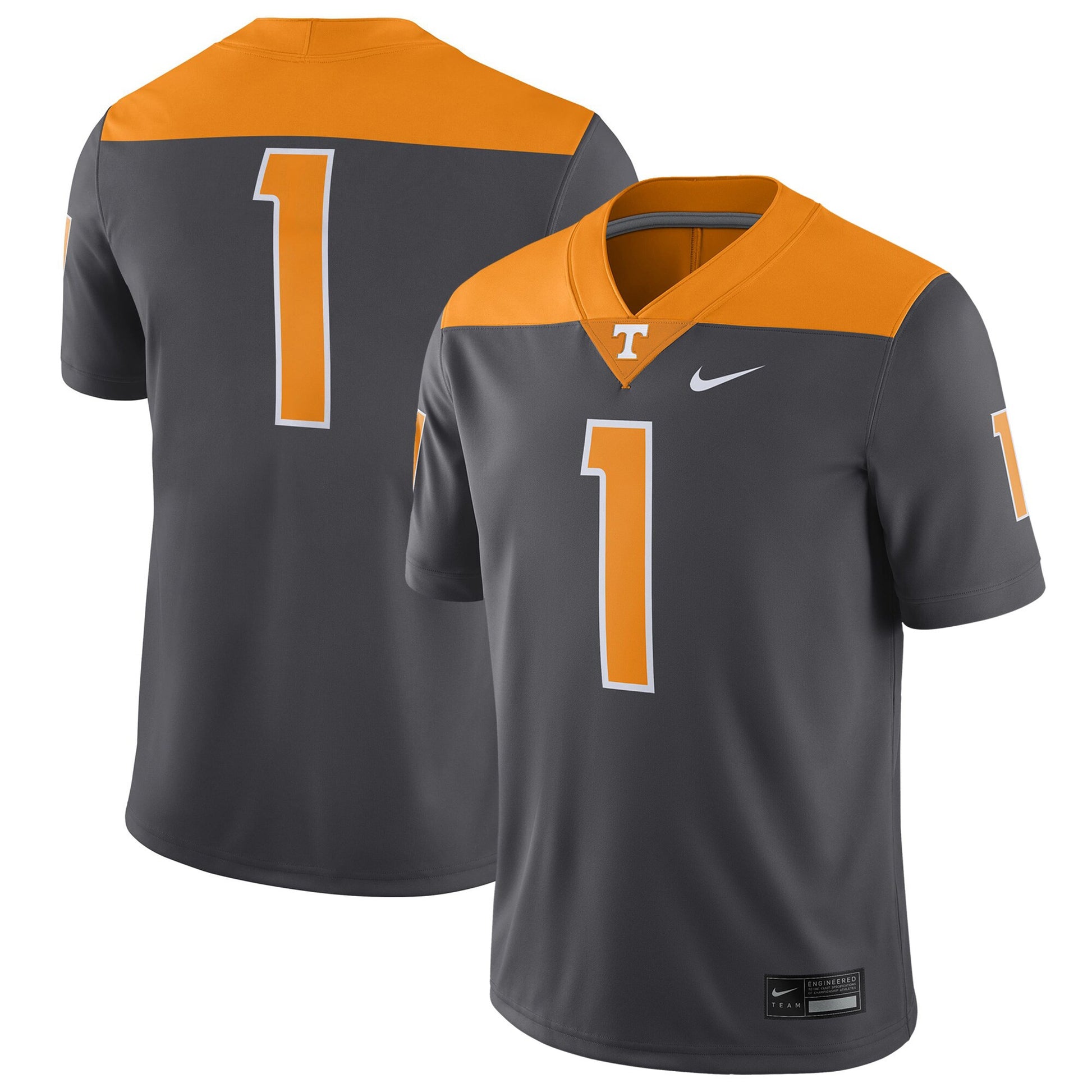 Tennessee Volunteers anthracite Alternate jersey
