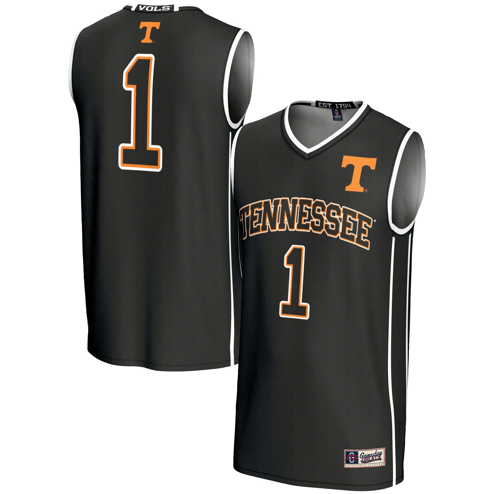 Tennessee Volunteers black jersey