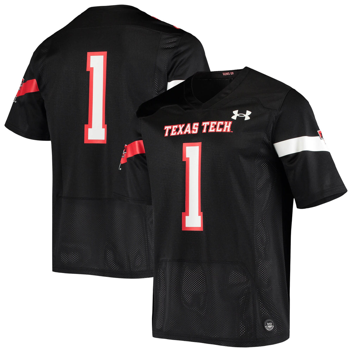 Under Armour Logo Texas Tech Red Raiders black jersey