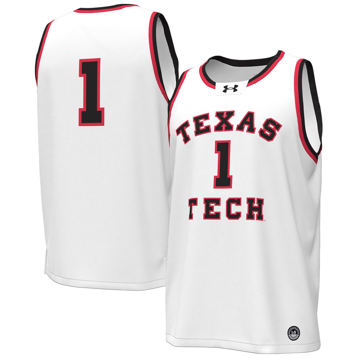 Under Armour Texas Tech Red Raiders white Throwback jersey