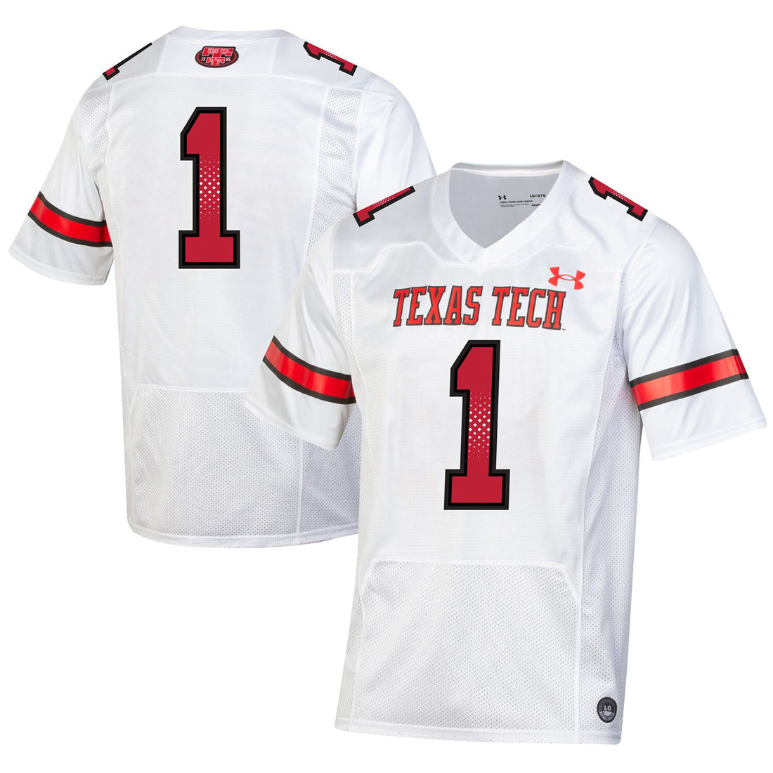 Under Armour Texas Tech Red Raiders white Throwback jersey