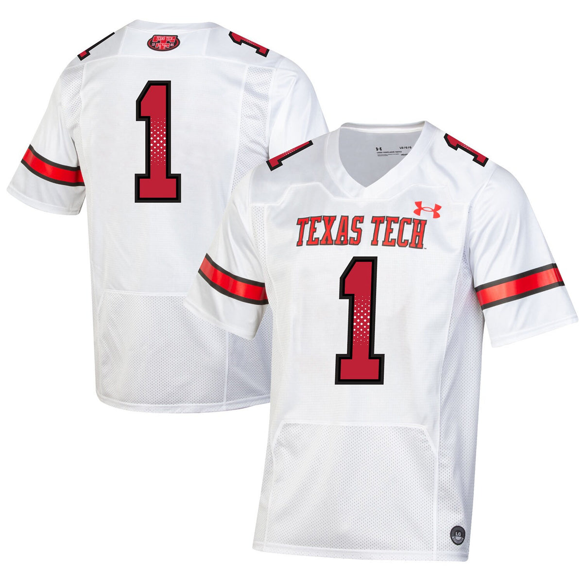 Under Armour Texas Tech Red Raiders white Throwback jersey