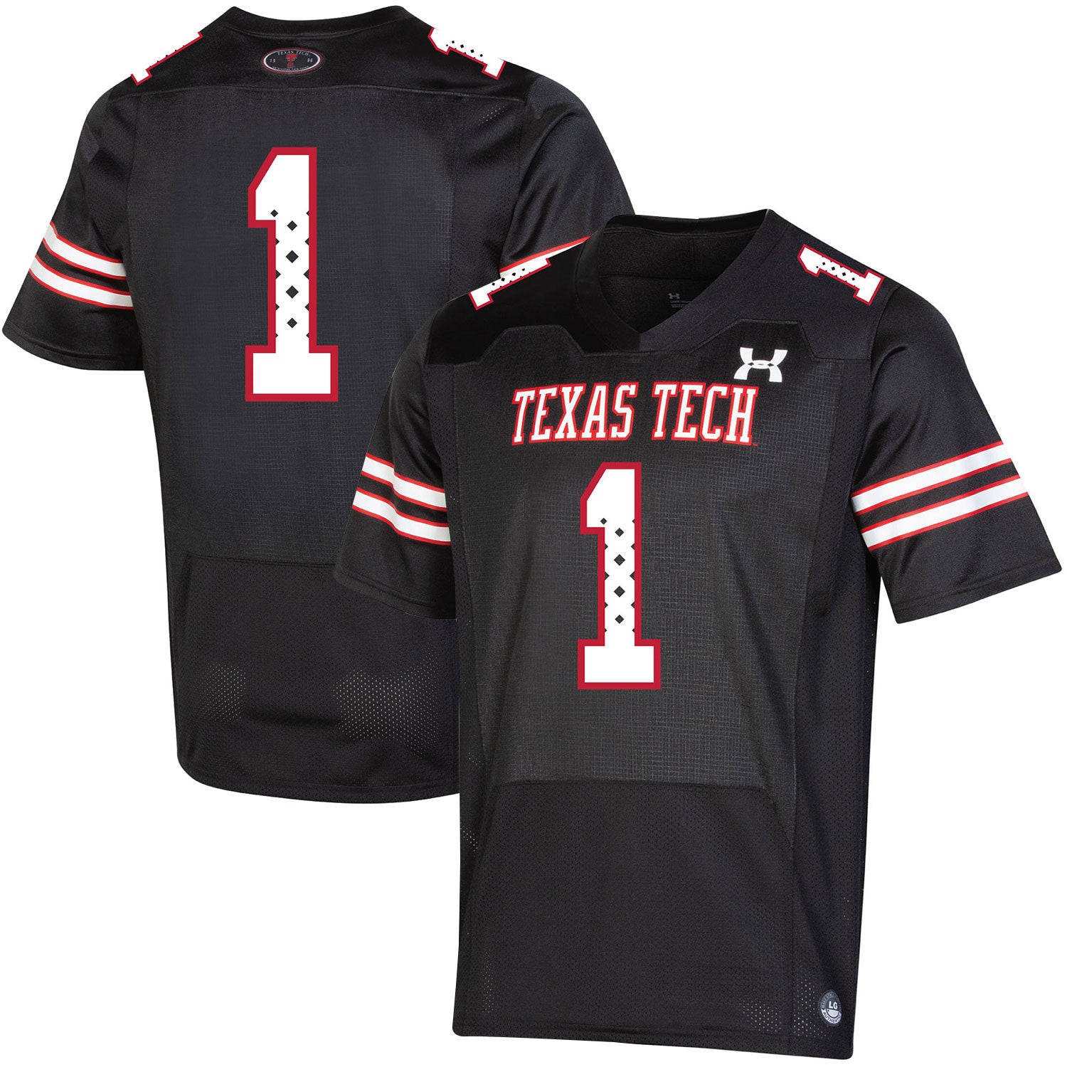 Under Armour Texas Tech Red Raiders black Throwback jersey