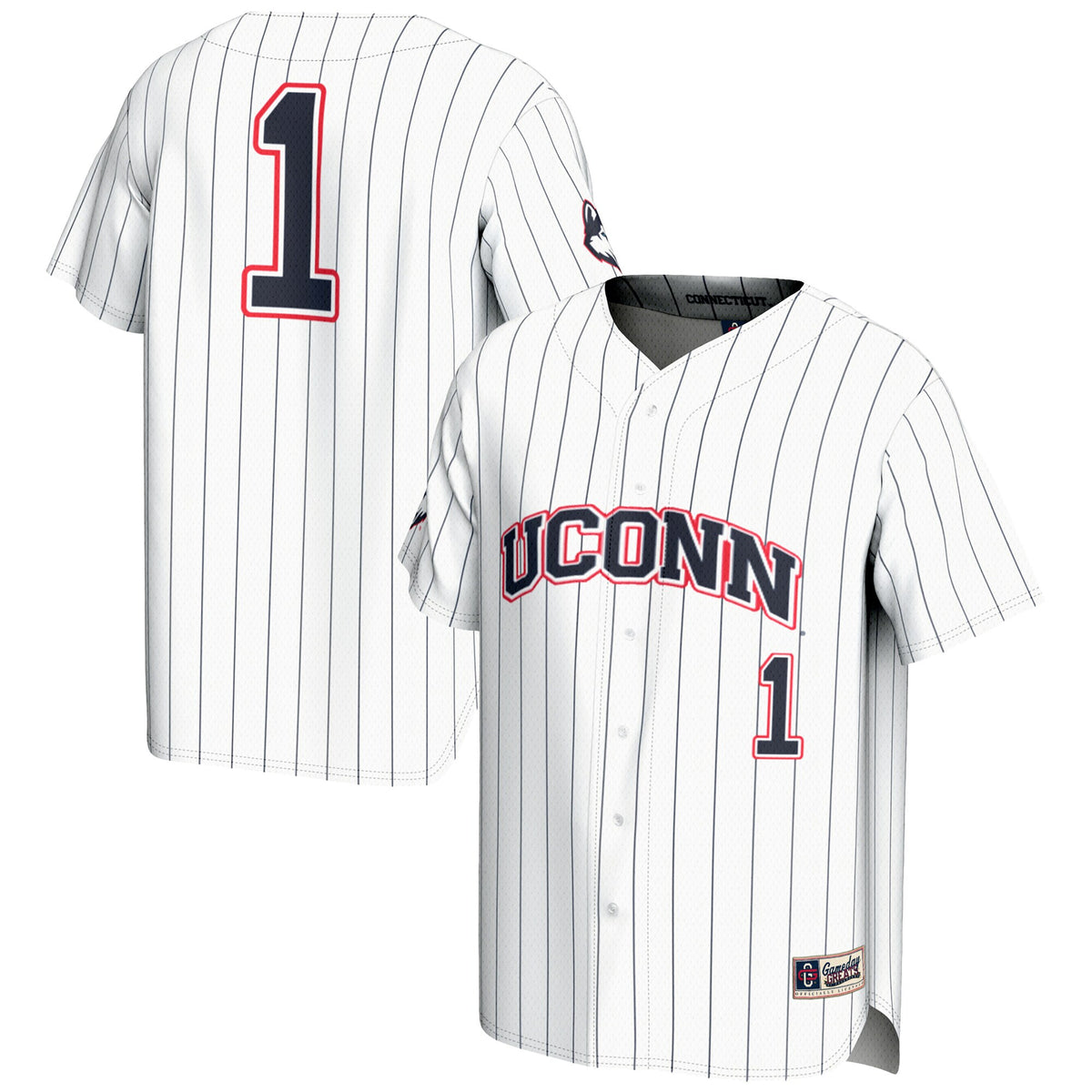 UConn Huskies white jersey