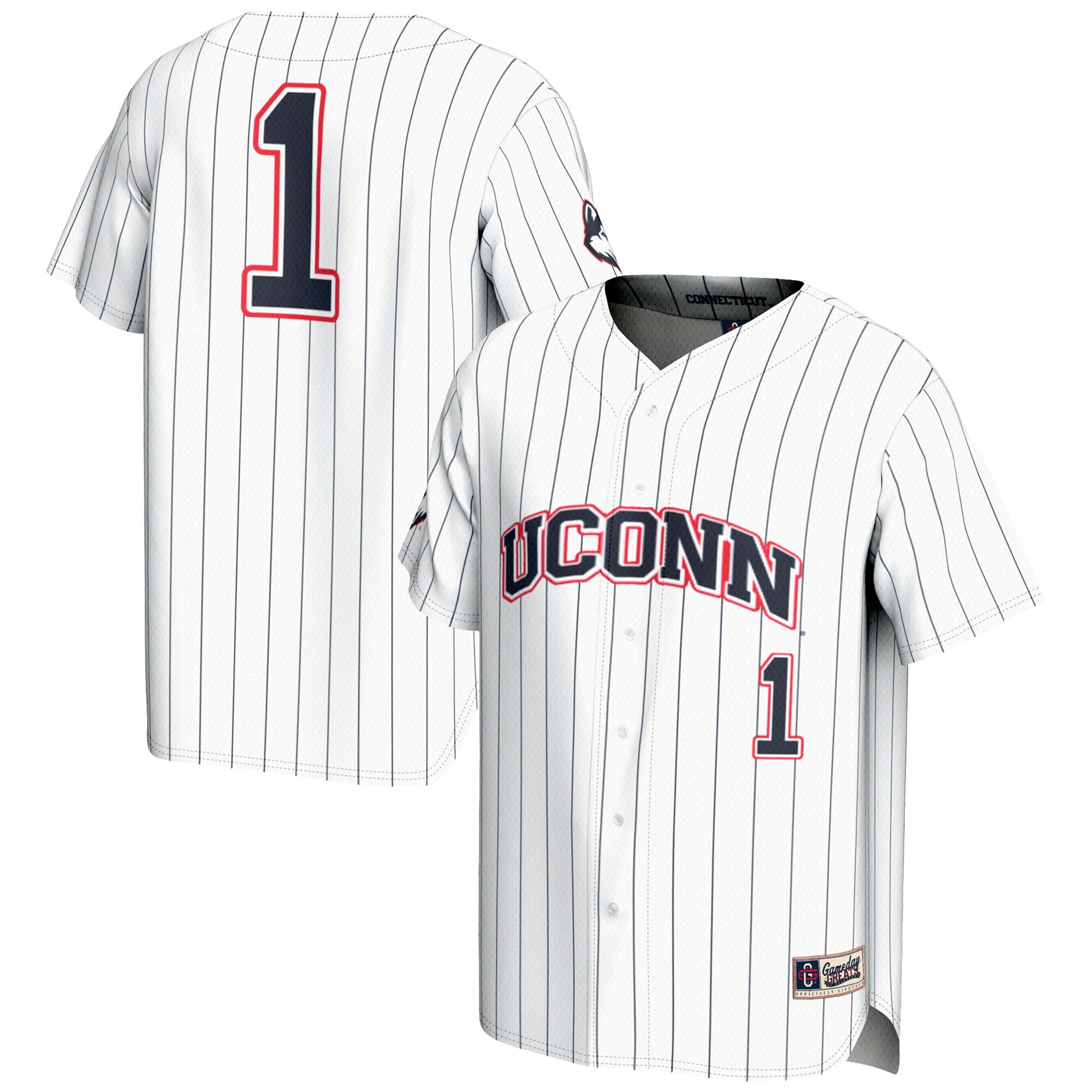 UConn Huskies white jersey