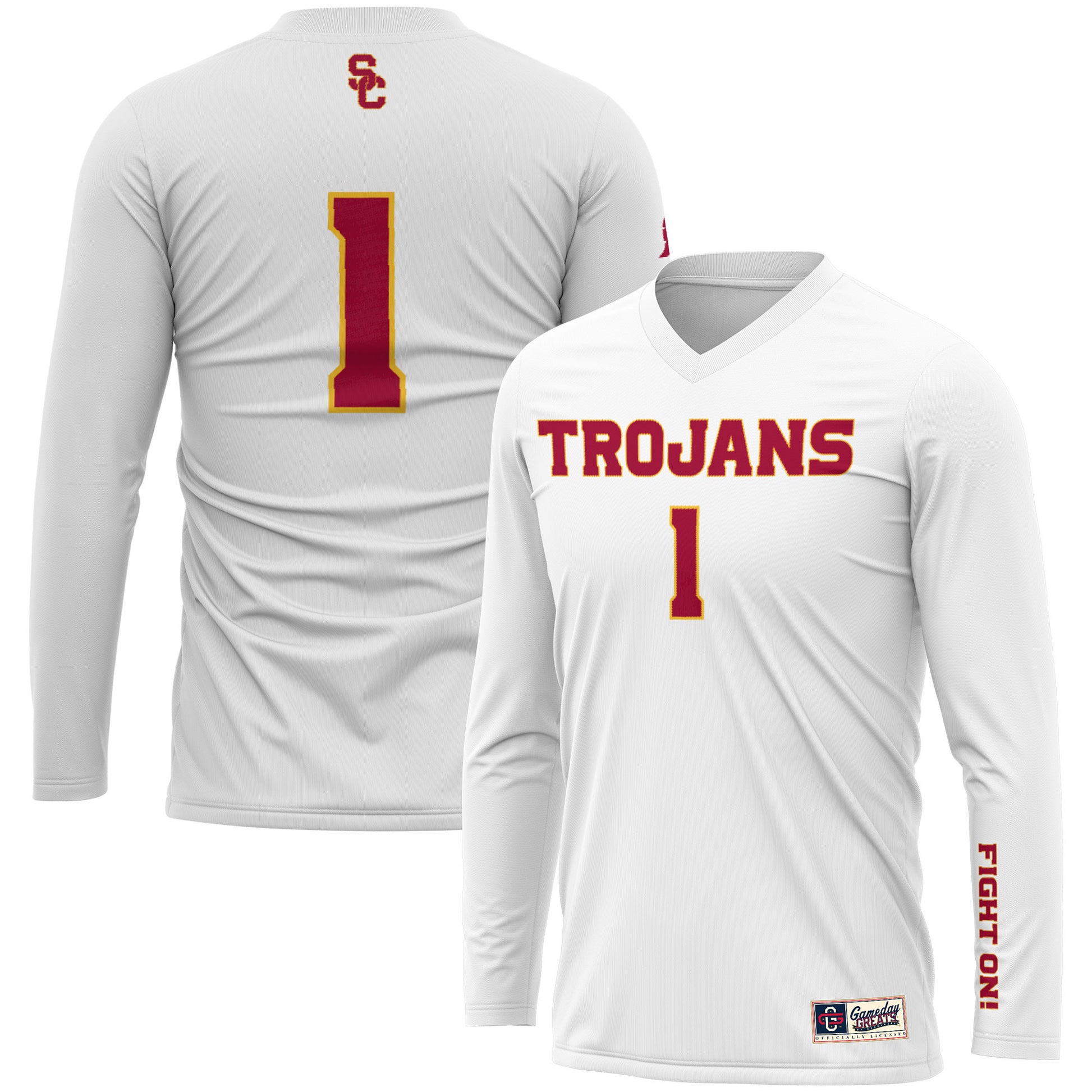 Volleyball USC Trojans white jersey