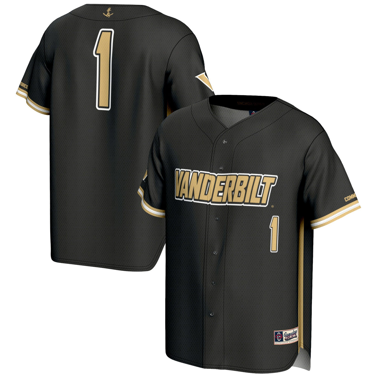 Vanderbilt Commodores black jersey