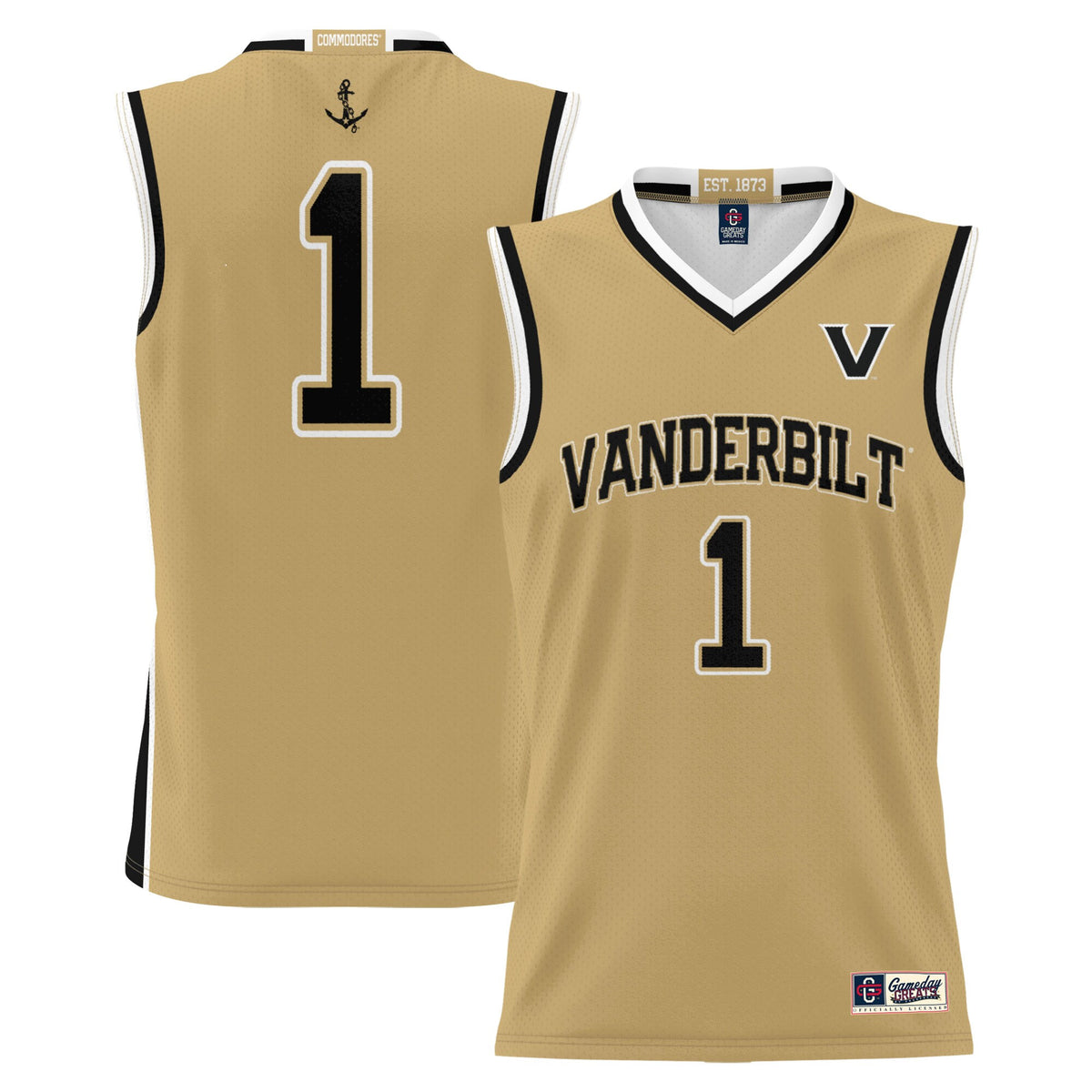Vanderbilt Commodores gold jersey
