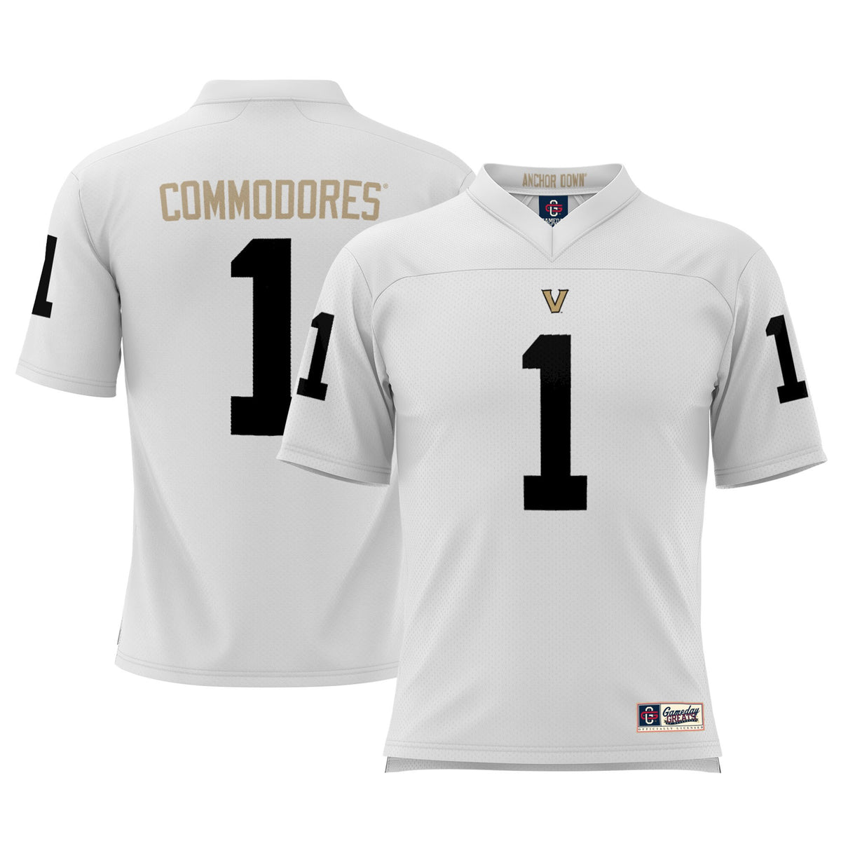 Vanderbilt Commodores white jersey