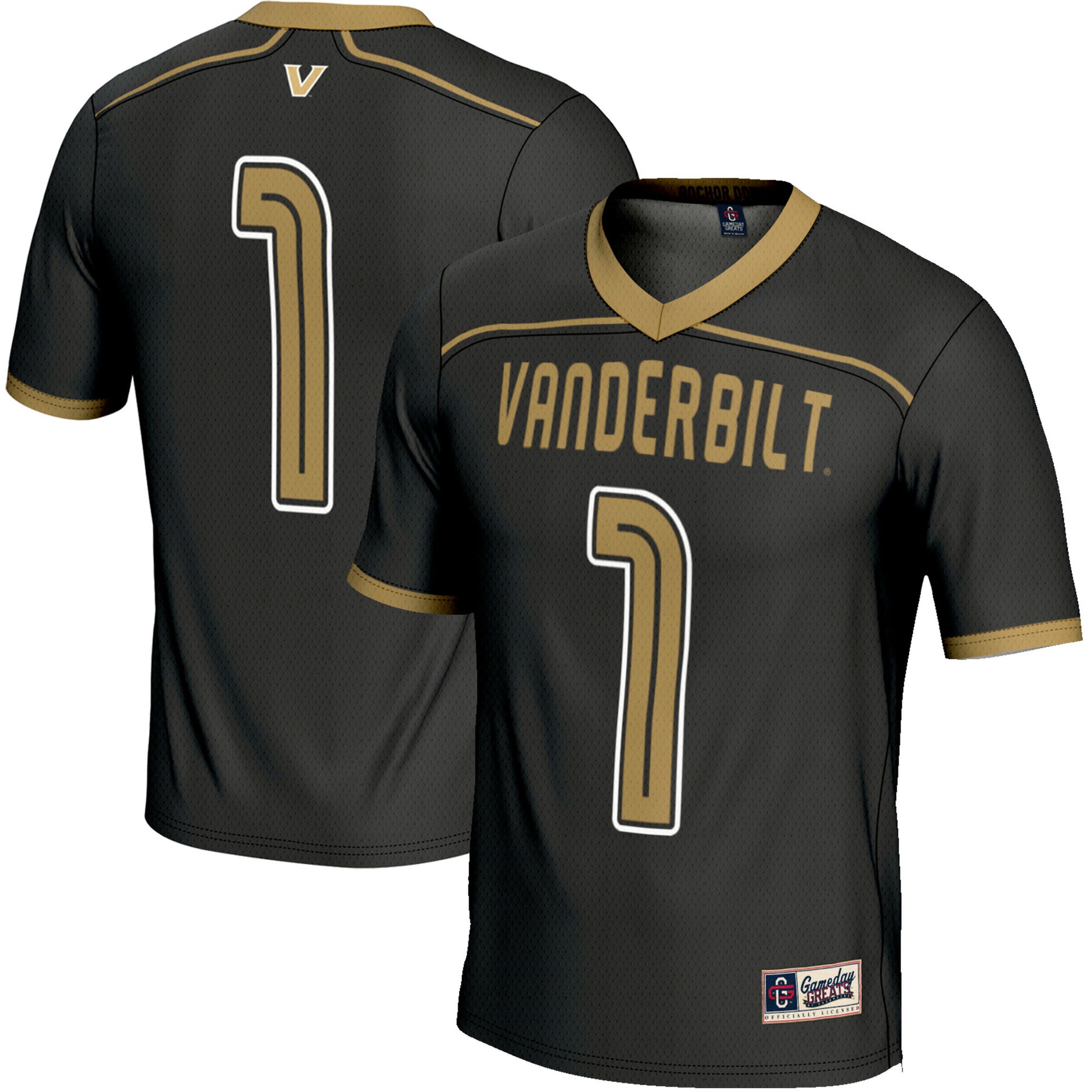 Lacrosse Vanderbilt Commodores black jersey