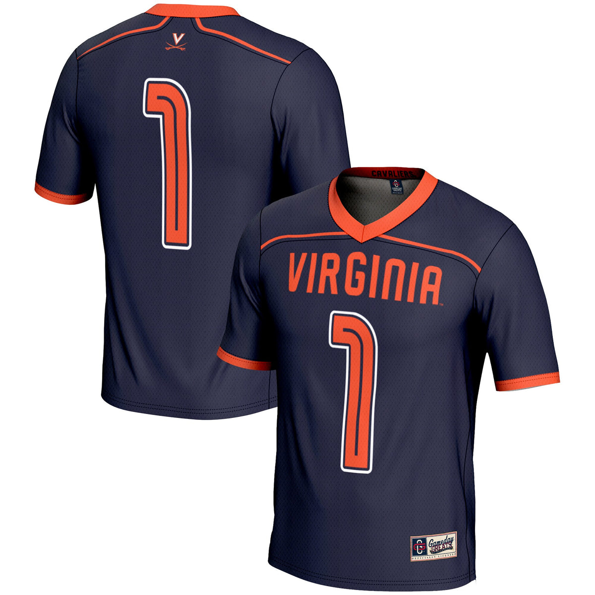 Lacrosse Virginia Cavaliers navy jersey
