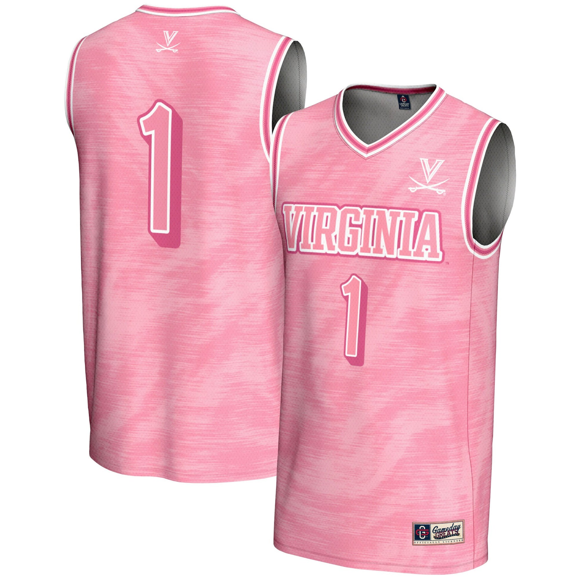 Virginia Cavaliers pink jersey
