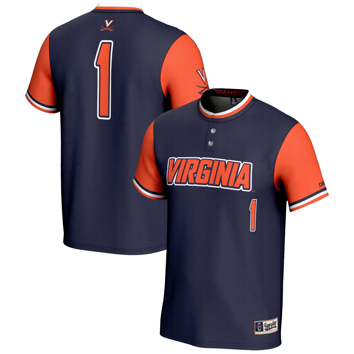 Softball Virginia Cavaliers navy jersey