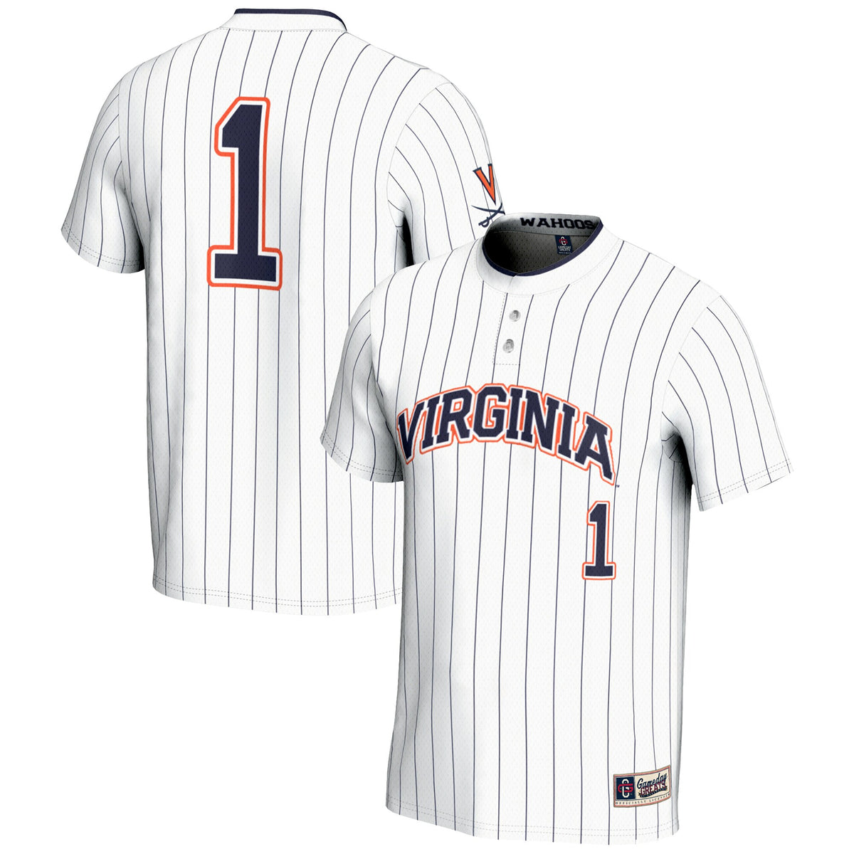 Softball Virginia Cavaliers white jersey