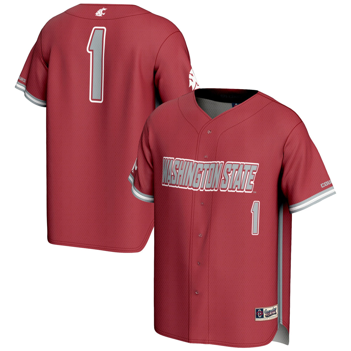 Washington State Cougars crimson jersey