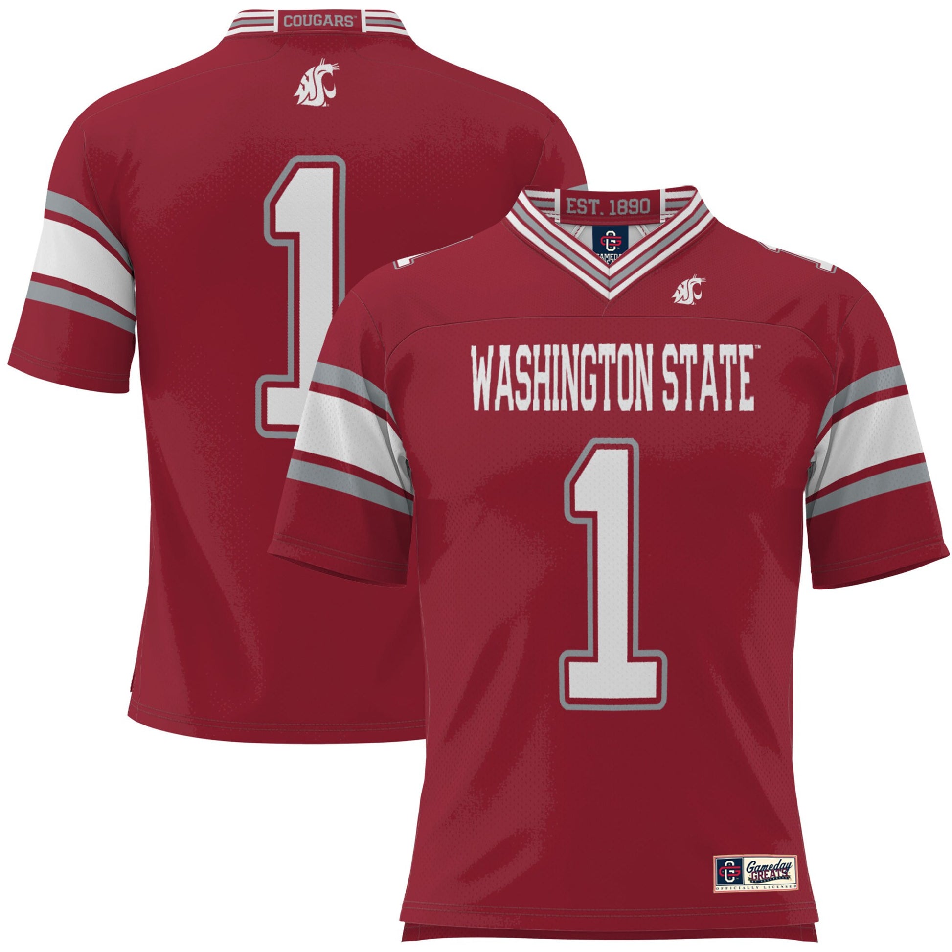 Washington State Cougars crimson jersey
