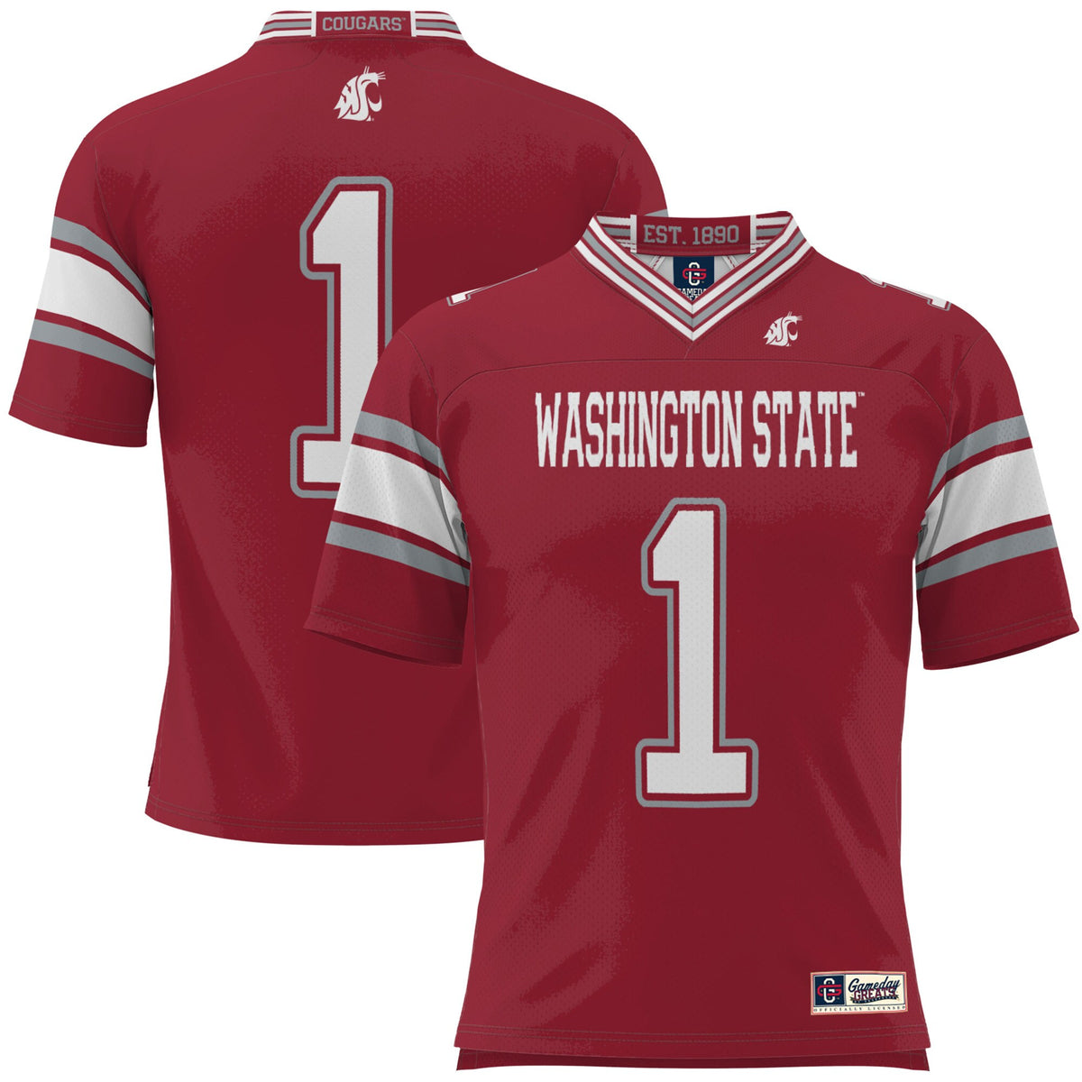 Washington State Cougars crimson jersey