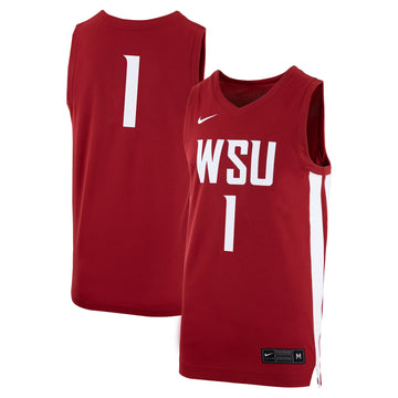 Logo Washington State Cougars crimson jersey