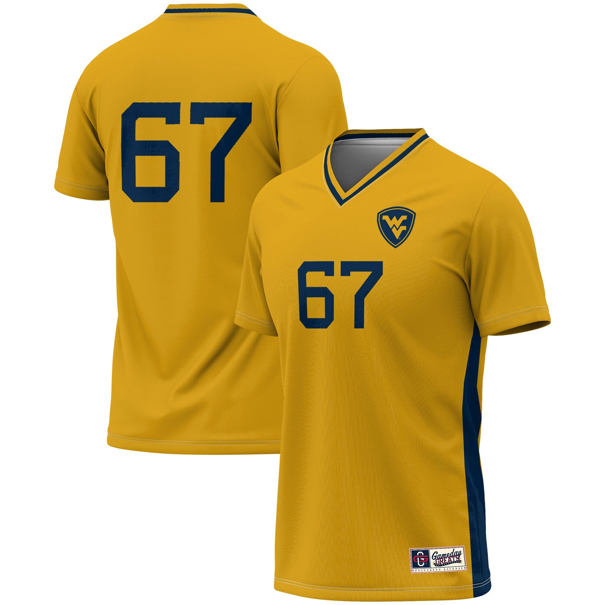 West Virginia Mountaineers gold Fashion jersey