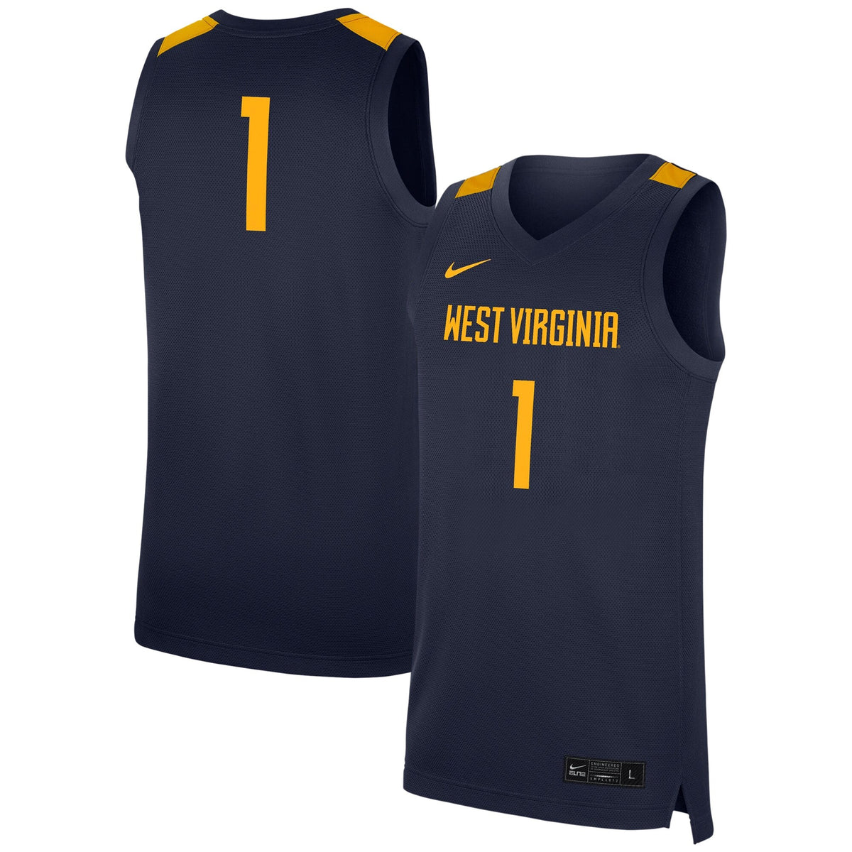 West Virginia Mountaineers navy jersey