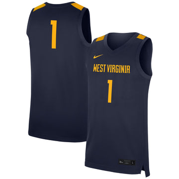 West Virginia Mountaineers navy jersey