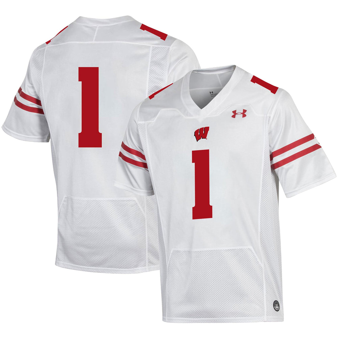 Under Armour Wisconsin Badgers white jersey