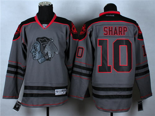Patrick Sharp Chicago Blackhawks charcoal jersey