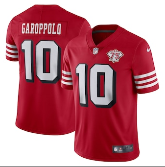 Jimmy Garoppolo Nike San Francisco 49ers red Vapor jersey