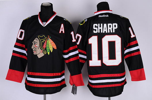 Patrick Sharp Chicago Blackhawks black jersey