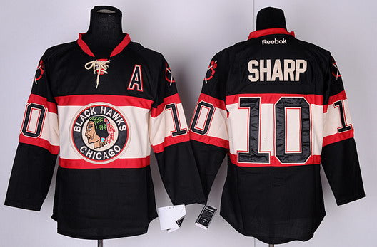 Patrick Sharp Chicago Blackhawks black Third jersey