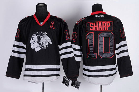 Patrick Sharp Chicago Blackhawks black jersey