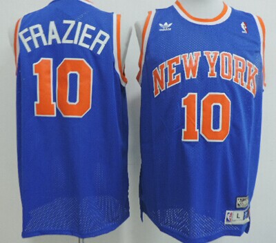 Walt Frazier New York Knicks blue Throwback jersey