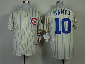 Ron Santo Chicago Cubs cream jersey