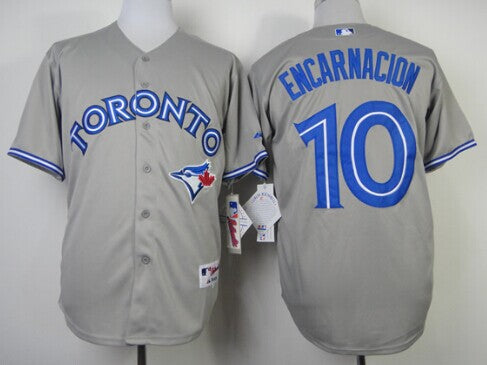 Edwin Encarnacion Toronto Blue Jays gray jersey