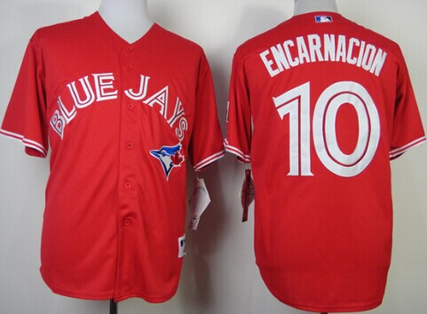 Edwin Encarnacion Toronto Blue Jays red jersey