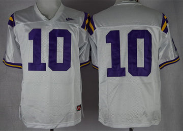 Anthony Jennings LSU Tigers white jersey